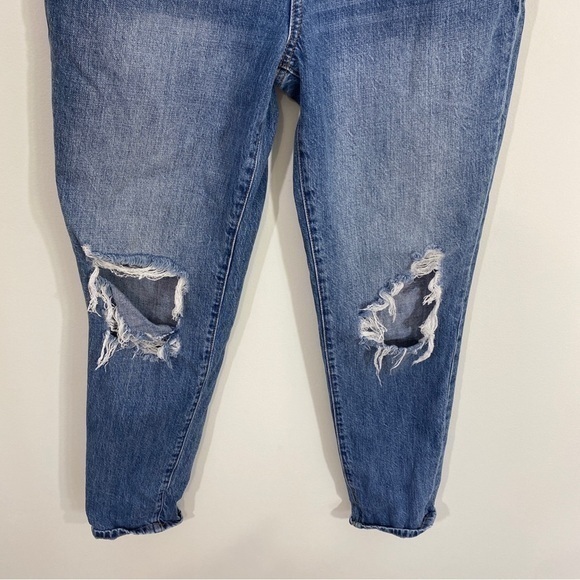 Kancan Buckle 27/7‎ Ultra High Rise Cuffed Mom Jeans Distressed - Picture 4 of 13